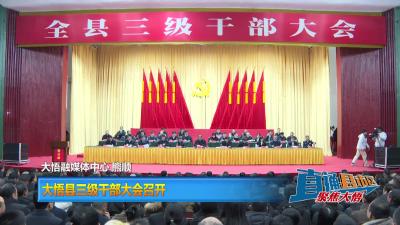【直通县市区】大悟县三级干部大会召开