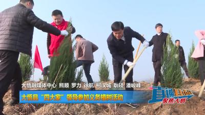 【直通县市区】大悟县“四大家”领导参加义务植树活动