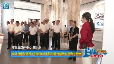 【直通县市区】孝昌县组织领导干部到孝感市警示教育基地开展警示教育