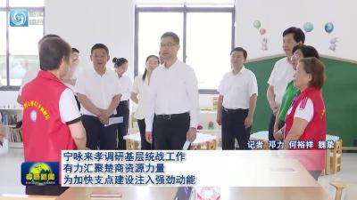 宁咏来孝调研基层统战工作 有力汇聚楚商资源力量 为加快支点建设注入强劲动能
