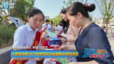 【直通县市区】大悟县开展2025年防范非法金融集中宣传活动