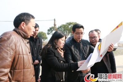 舒敏调研后湖管理区项目建设情况