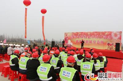 潜江市紫光路南延总口段市政工程开工 