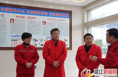 省考核组来潜核查质量工作 