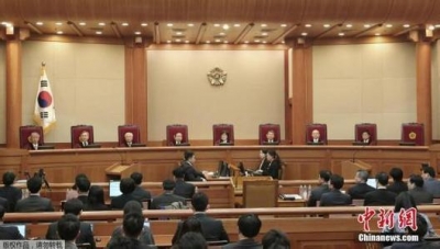 韩总统弹劾案今将落槌 朴槿惠面临命运大审判