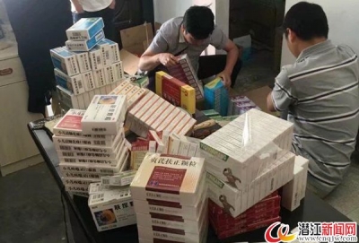 张金镇查获一起无证经营药品案