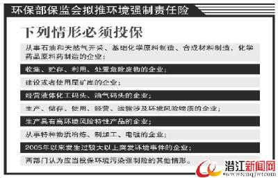 环责强制险或将推出 可令应保未保单位投保处并罚款  