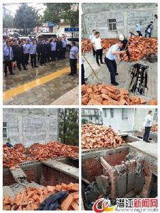 市城乡规划局依法拆除辉煌村一处违法建筑 