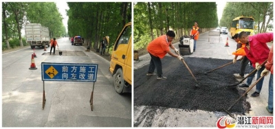 潜江市公路局积极做好雨后公路养护工作