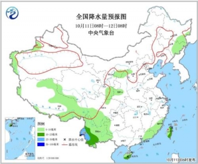 吉黑等地11日有中到大雪 南方13日起局地有暴雨