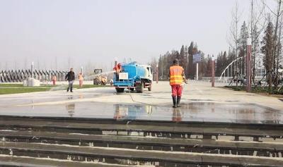 湖北省自行车联赛总决赛（潜江站）赛道建设煞尾、环境整治推进