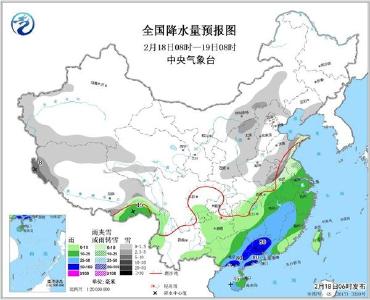 华北黄淮再迎降雪 华南江南有大到暴雨  