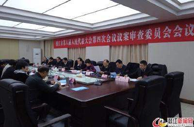 市八届人大四次会议举行议案审查委员会会议