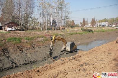 熊口镇推进冬季水利工程建设