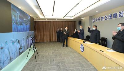 习近平连线武汉：武汉胜则湖北胜，湖北胜则全国胜