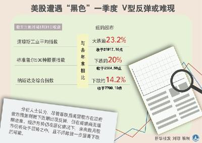 财经观察：美股遭遇“黑色”一季度 V型反弹或难现