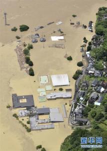 日本九州地区熊本县强降雨致死至少20人