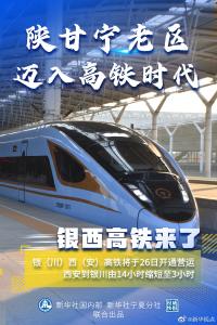 银西高铁来了！陕甘宁老区迈入高铁时代