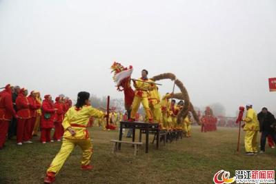 九龙齐舞章华台 非遗传承展风采