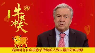 联合国秘书长向中国人民致以新春祝福