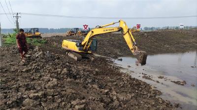 白鹭湖小北湖退池还湖暨文旅一体化项目施工正酣