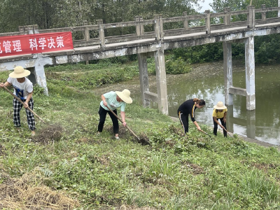 王场巾帼防汛忙