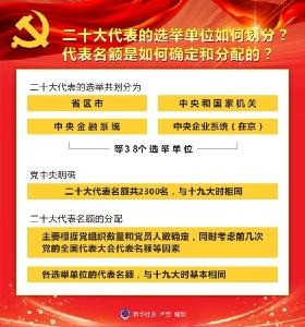 中组部就党的二十大代表选举工作答问