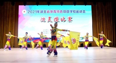 省体育特色项目学校运动会健美操比赛在潜举行