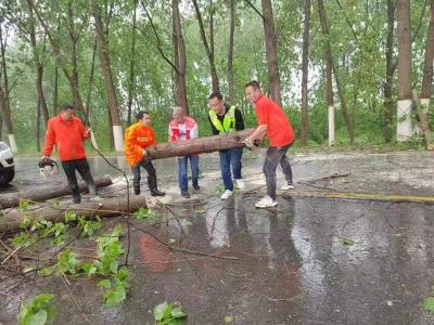 暴风雨“任性来袭” 公路人“韧性接招”