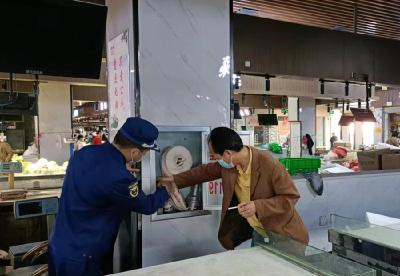 红军路社区开展集贸市场消防安全专项检查