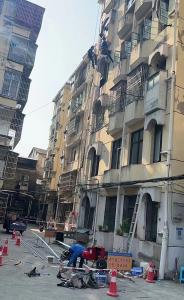 喻家台社区：更换老化管道 消除安全隐患