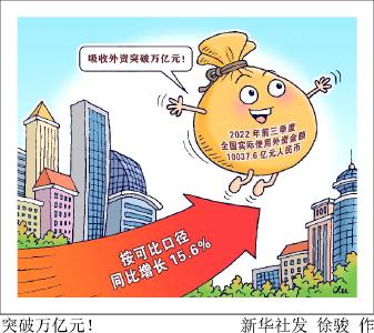 新华全媒+｜2022年前三季度中国吸收外资破万亿元