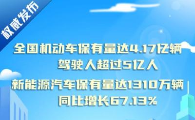 我国新能源汽车保有量达1310万辆 呈高速增长态势