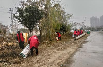 园林街道：一把扫帚扫到底 干干净净迎新春