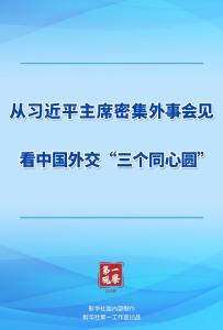 从习近平主席密集外事会见看中国外交“三个同心圆”