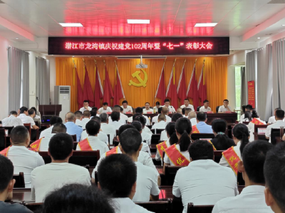 龙湾镇召开庆祝中国共产党成立102周年大会