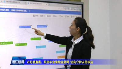 市纪委监委：织密农业保险监督网 切实守护农民权益