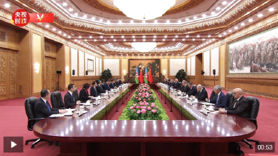 独家视频丨习近平：我愿同总统先生一道努力 开启中阿全方位合作新篇章