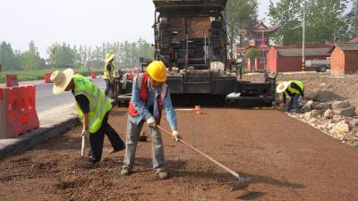 318国道潜江段改建工程全力推进