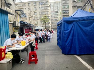 园林街道南浦路社区新时代文明实践站开展免费健康体检活动