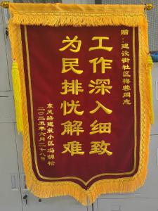 老旧小区换新装 居民致谢送锦旗