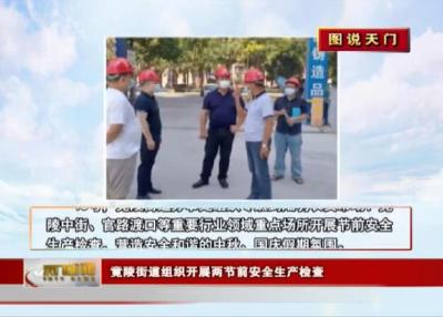 视频丨【图说天门】竟陵街道组织开展两节前安全生产检查