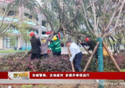 市城管局：主动应对 多措并举保运行