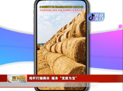 【抖音天门】 秸秆打捆离田 摇身“变废为宝”