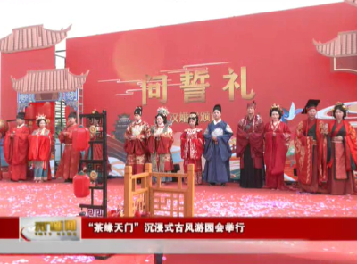“茶缘天门”沉浸式古风游园会举行