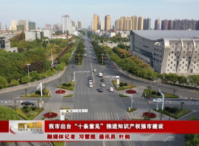 我市出台“十条意见”推进知识产权强市建设