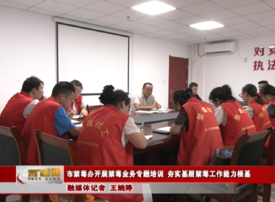 市禁毒办开展禁毒业务专题培训 夯实基层禁毒工作能力根基
