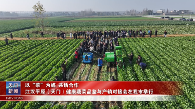 以“菜”为媒 共话合作  江汉平原（天门）健康蔬菜品鉴与产销对接会在我市举行