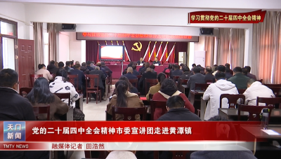 【学习贯彻党的二十届四中全会精神】党的二十届四中全会精神市委宣讲团走进黄潭镇