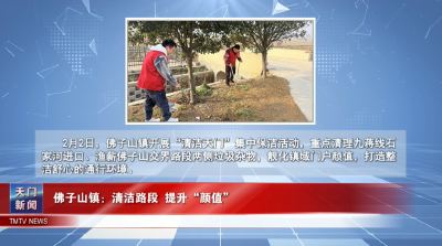 【图说天门】佛子山镇：清洁路段 提升“颜值”